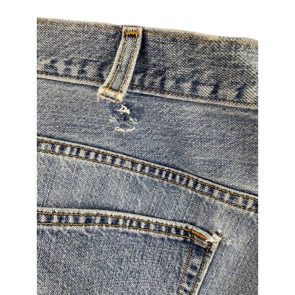 Levi's 505 Mens W38 Reg Fit Shorts Blue Denim Straight High Rise Zip Fly**FLAW - Picture 8 of 10
